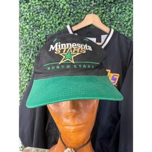 vtg 90s MINNESOTA NORTH STARS Hat // snapback hockey nhl dallas twins enterprise